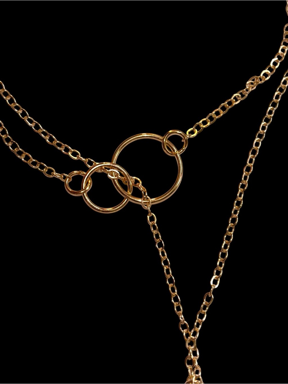 Gold plated Layered Bar Pendant Necklace - Women Jewelry - Picture 6 of 6